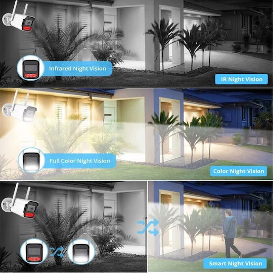 020355 IP Surveillance Camera Wi-Fi Full HD+ 3MP Waterproof with Two-Way Communication