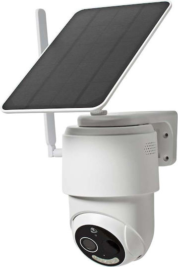 Nedis SIMCBO50WT IP Überwachungskamera 4G Full HD 1080p Wasserdicht Batteriebetrieben mit Zwei-Wege-Kommunikation