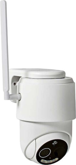 Nedis SIMCBO50WT IP Überwachungskamera 4G Full HD 1080p Wasserdicht Batteriebetrieben mit Zwei-Wege-Kommunikation