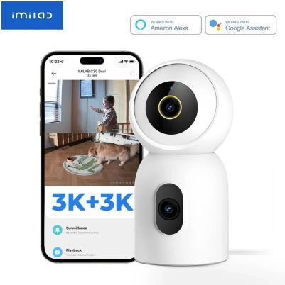 Imilab C30 Dual IP Dual Überwachungskamera Wi-Fi Full HD+ 5MP mit Lautsprecher