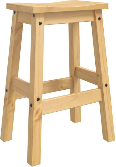 vidaXL Barhocker Aus Holz Mit Kerze Honig 2Stück 44x30x63cm