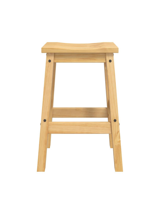 Taburete De Bar Din Lemn Ceară Miere 2 Buc 44x30x63 Cm