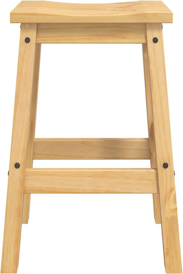 vidaXL Barhocker Aus Holz Mit Kerze Honig 2Stück 44x30x63cm