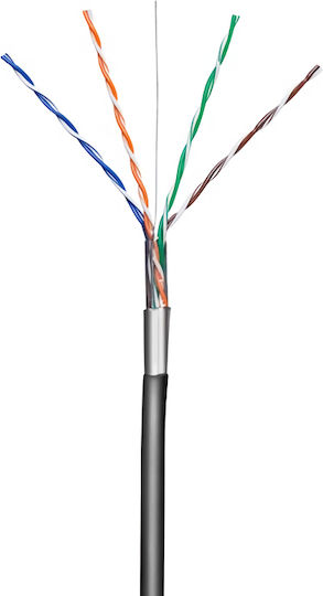 Goobay F/UTP Cat.5e (Gigabit) Καλώδιο Δικτύου Ethernet 40m Μαύρο