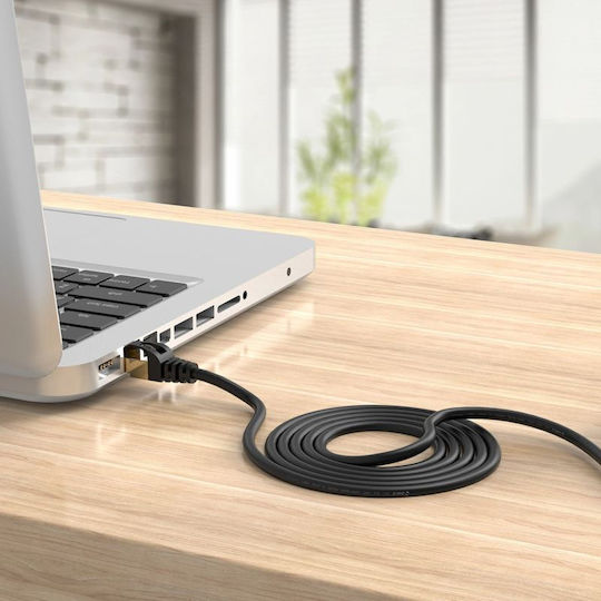 Orico Direct Attach Copper Cat.7 (10Gbps) Καλώδιο Δικτύου Ethernet εξωτερικού χώρου 2m Μαύρο