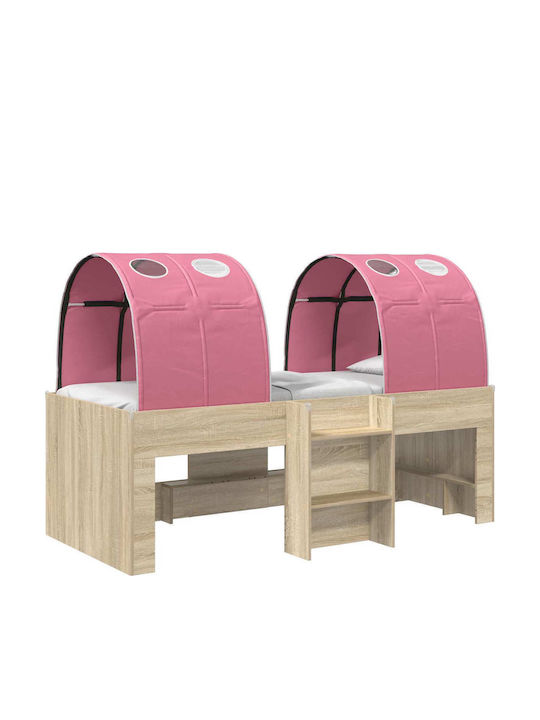 Pat pentru copii Semi Dublu Bej pentru Saltea 203x111cm