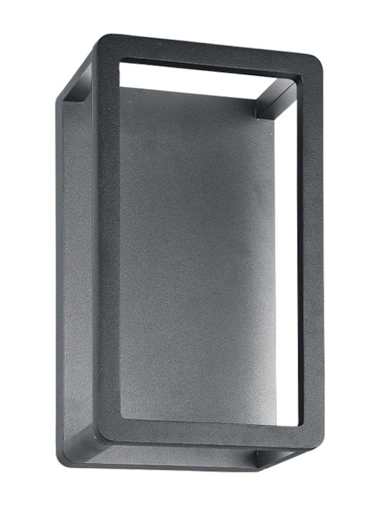 Viokef Nikao Wall-Mounted Outdoor Lantern LED IP65 15W With Warm White Light 14.5x10x24.5cm