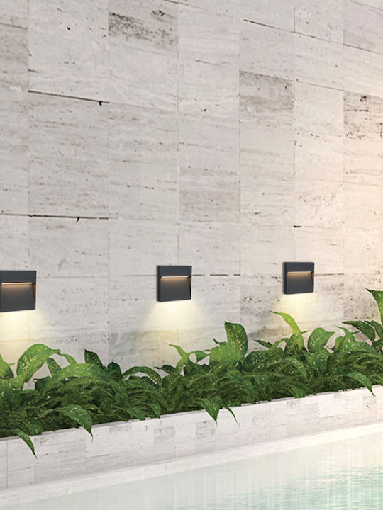 Viokef Lesa Wall-Mounted Outdoor LED Light 4W 10.5x10.5x2.8cm Viokef Lesa Wall-Mounted Outdoor LED Light 4W 10.5x10.5x2.8cm