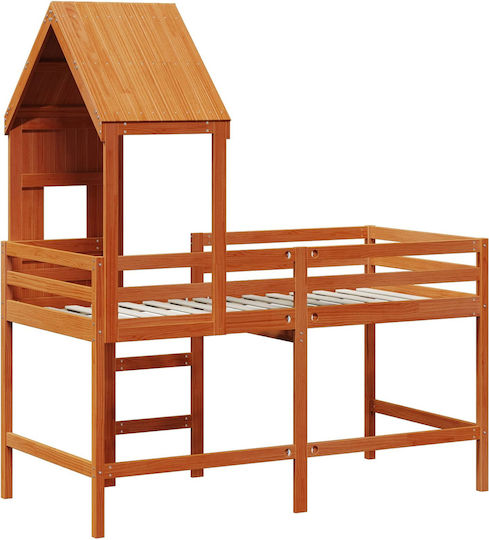 Pat pentru copii Cușetă Single cu Birou Maro pentru Saltea 90x190cm