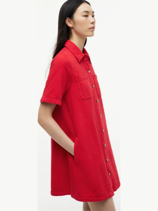 Tommy Hilfiger Denim Kleid All Day Rote