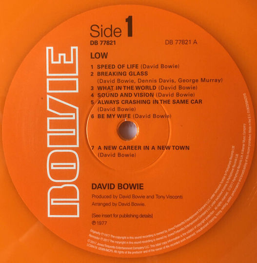 David Bowie Low Vinyl