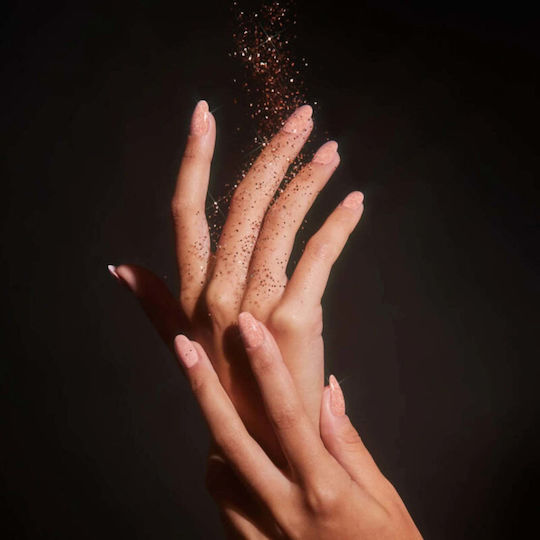 Ojă Pentru Unghii Cu Gel Transparentă Semi-Permanentă Sclipici Vegan Fără Hema Nuanta Roz Bule Colorme Cosmetics 10 Ml