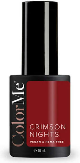 Ojă Pentru Unghii Cu Gel Semi-permanentă Vegan Fără Hema Nuanta Crimson Nights Colorme Cosmetics 10 Ml