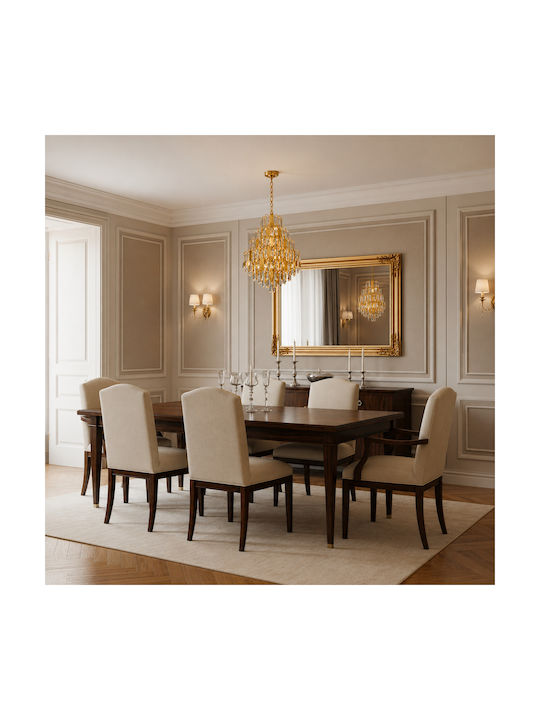 Alista Home Candelabru 13xE14 Ø60cm cu Cristale Auriu AT1CT-IM1P-HT2L-CC1065/600X850GD