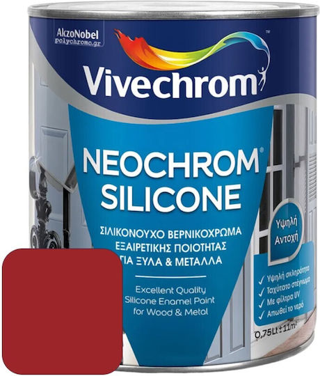 Vivechrom Varnish Colour Solvent Neochrom 0.75lt No104 Knossos Red Shiny