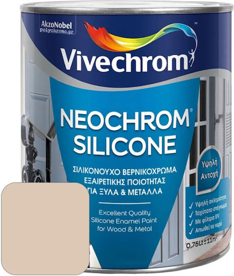 Vivechrom Βερνικόχρωμα Διαλύτου Neochrom 0.75lt Νο93 Μπεζ Της Άμμου Γυαλιστερό