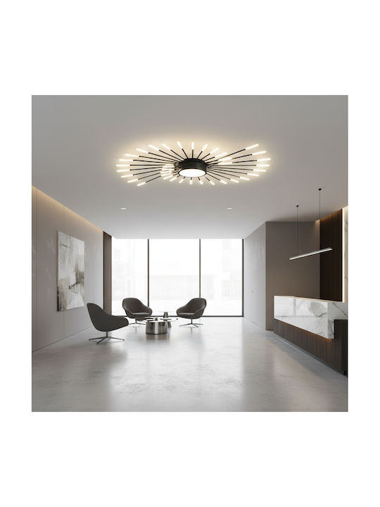 Alista Home Πλαφονιέρα Οροφής Λευκή με Ενσωματωμένο LED και Τηλεχειριστήριο