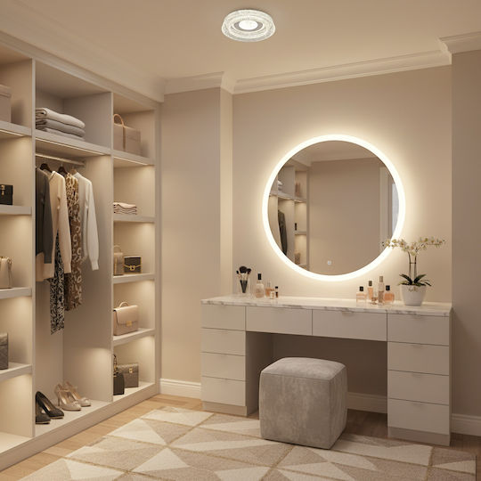 Alista Home Πλαφονιέρα Οροφής Λευκή με Ενσωματωμένο LED