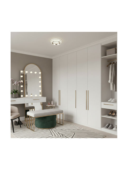 Alista Home Πλαφονιέρα Οροφής Λευκή με Ενσωματωμένο LED