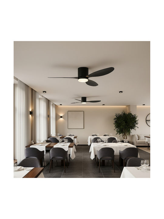 Alista Home Plafonieră de Tavan Neagră cu LED Integrat și Telecomandă