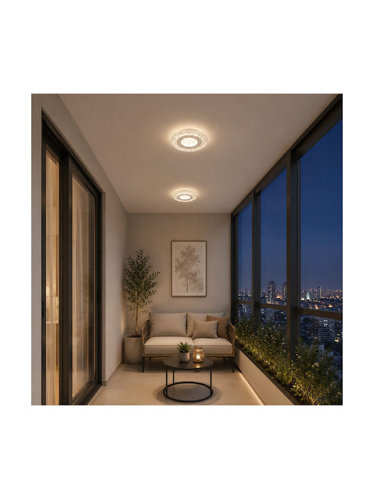 Alista Home Таванна Плафониера Бяла с Интегриран LED