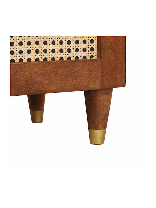Κομοδίνα Ξύλινα Καφέ 2τμχ 40x33.5x46cm