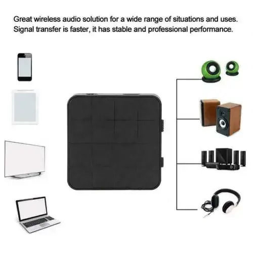 2in1 Bluetooth 5.0 Transmitter Receiver Tv Car Wireless Stereo Adapt Deco Ελαφρύς Ασύρματος Πομπός Δέκτης Ήχου Bluetooth