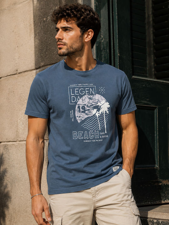 T-shirt Πετρολ