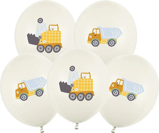 Latex Balloons Construction Excavator Dump Truck 5pcs