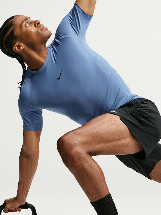 Pro Dri-Fit Herrenbluse Indigo Storm / Schwarz