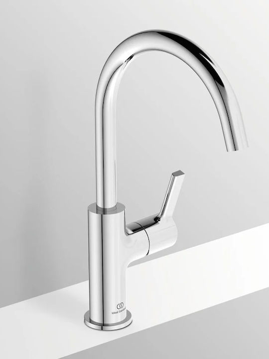 Ideal Standard Joy Αναμεικτική Μπαταρία Νιπτήρα Ασημί