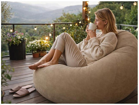 Aria Trade Sitzsack Vielseitige Wasserdichte Samtoptik 100x100x65cm