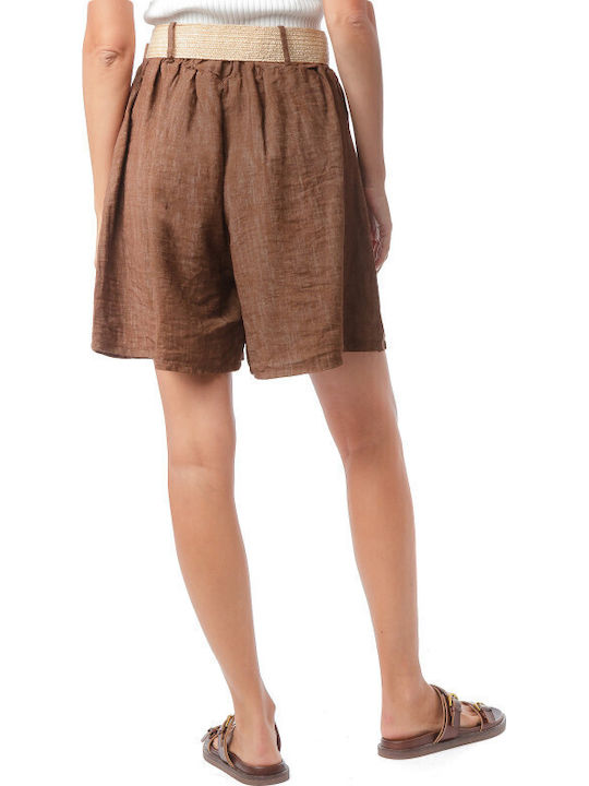 Damen Bermudas Braun