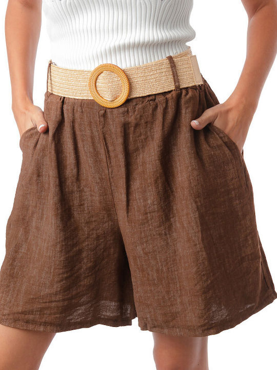 Damen Bermudas Braun