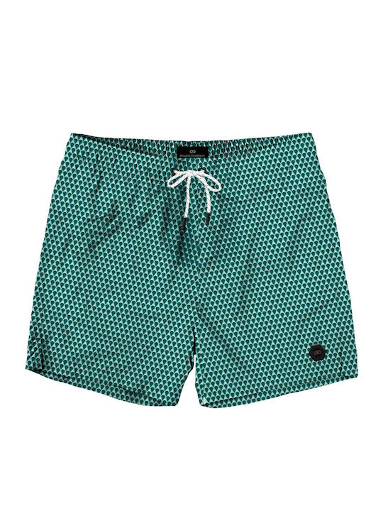 Costum De Baie Bărbați Pantaloni Scurți Albastru Deschis Cu Modele