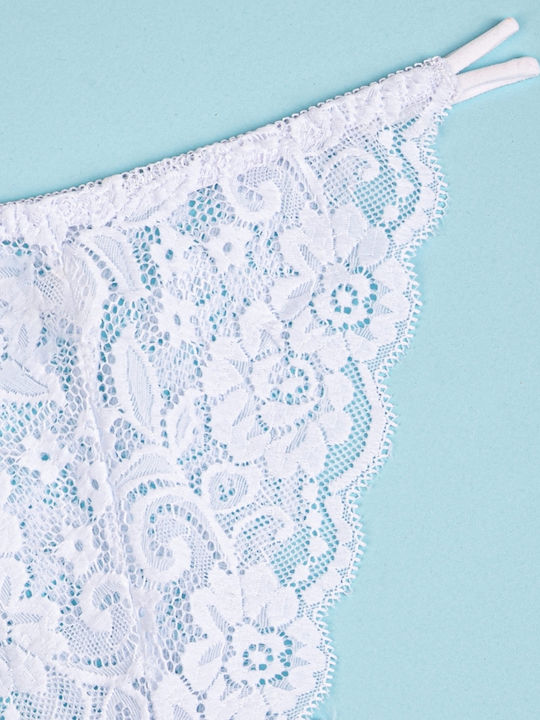 Briefs Brazil Lace White Size L White