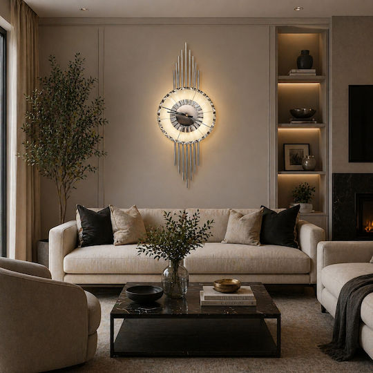 Alista Home Ρολόι Τοίχου 65x25cm