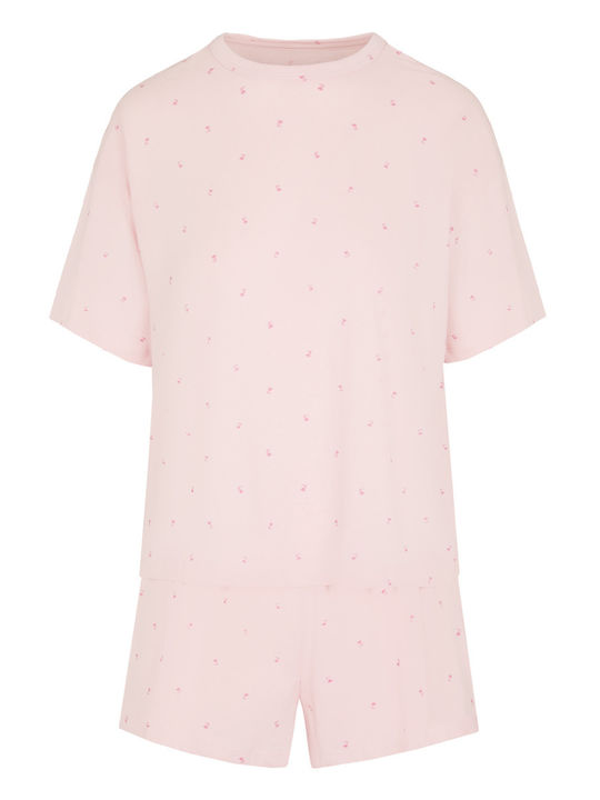 Hunkemöller Sommerliches Damen-Schlafanzug-Set mit Blumenprint