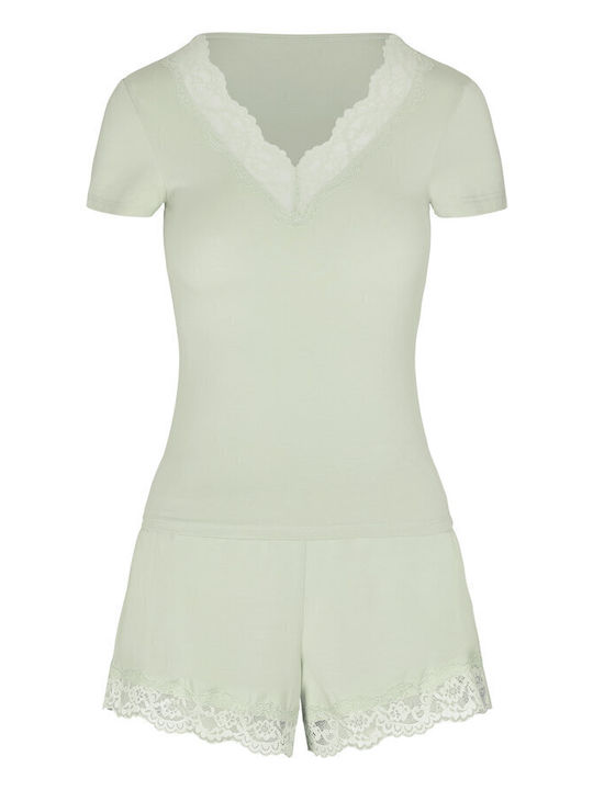 Hunkemöller Summer Women's Pyjama Set Green