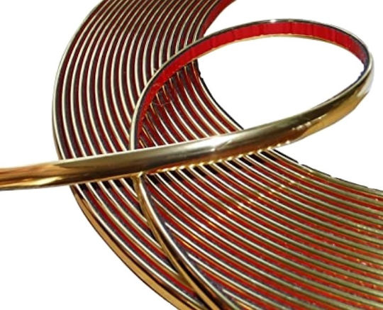 Chrome Elastische Streifen Gold Tape 9 Mm