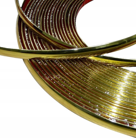 Elastic Chrome Strips Gold Tape 12 Mm