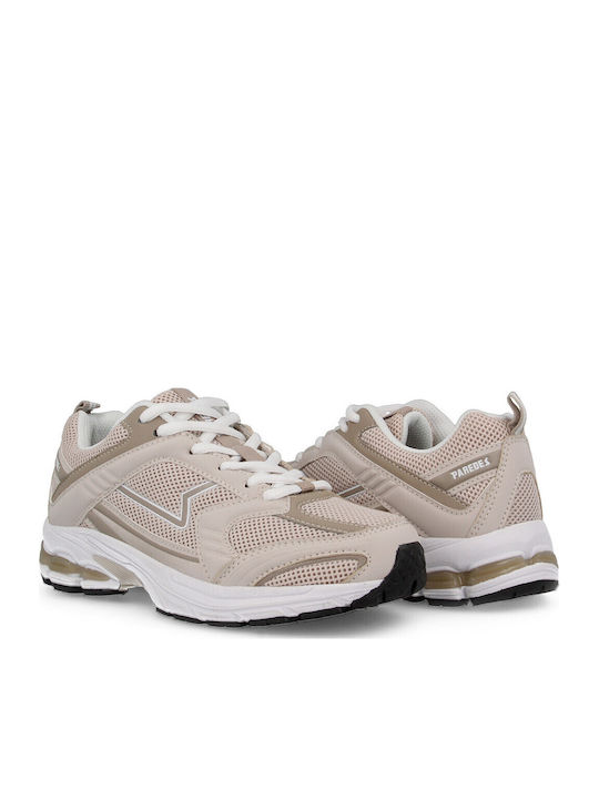 Γυναικεία Ανατομικά Sneakers Καφέ Ανοιχτό