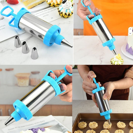 Pufo Spritzbeutel Metallisch 9 Stück