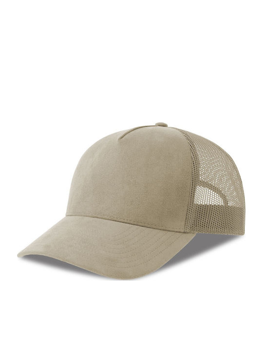 Hat Atlantis S-rapper Suede Trucker Mesh & Suede Texture Recycled Polyester Stone