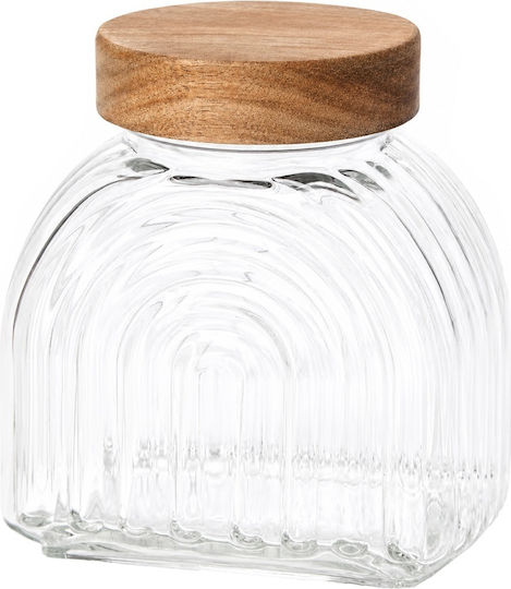 Pufo Lebensmittelgläser & Behälter Glas Zuckervase Braun 600ml