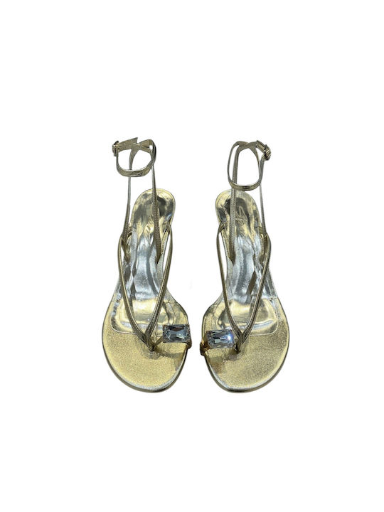 Goldene Damen Sandalen