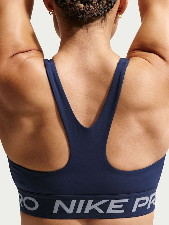 Dri-Fit Pro Γυναικείο Αθλητικό Μπουστάκι Midnight Navy / White με Επένδυση
