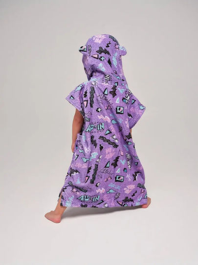 All In Baby Poncho 2-6 Years Old Pop80 Violet