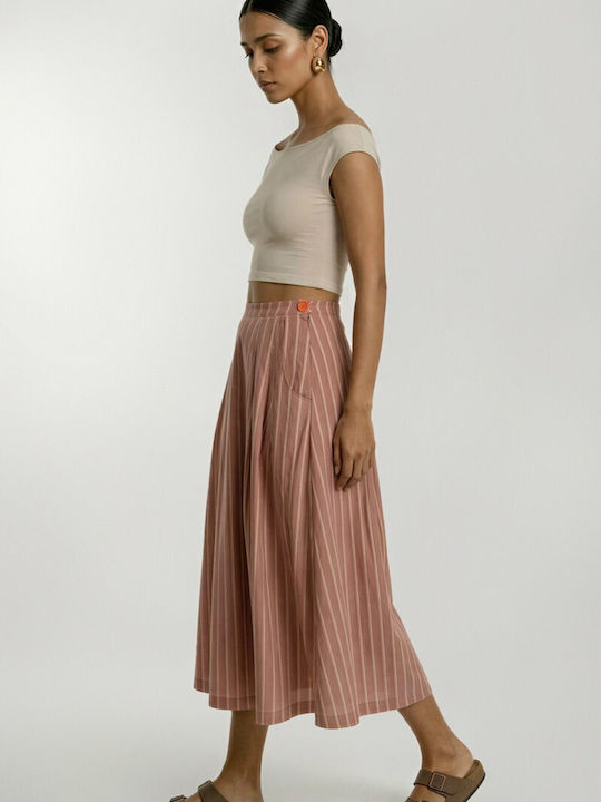Midi Skirt Cloche Dark Orange 57-01-012A-2