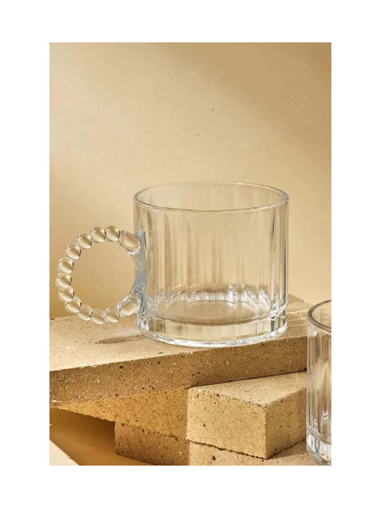SteweHome Κούπα Γυάλινη Καφέ 325ml 2τμχ